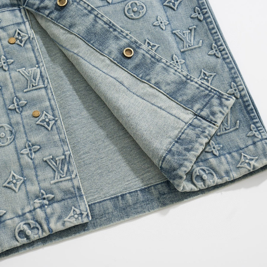 Lv Washed Denim Shirt