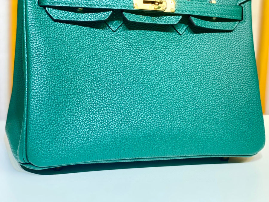 Hermes Birkin 25 Malachite•Z6 Togo
