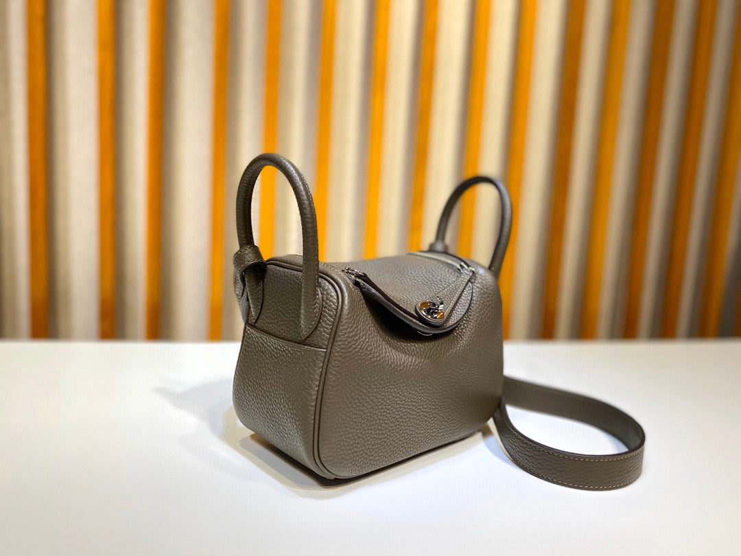 Hermes Mini Lindy Etain Taurillon Clemence