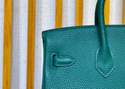 Hermes Birkin 25 Malachite•Z6 Togo