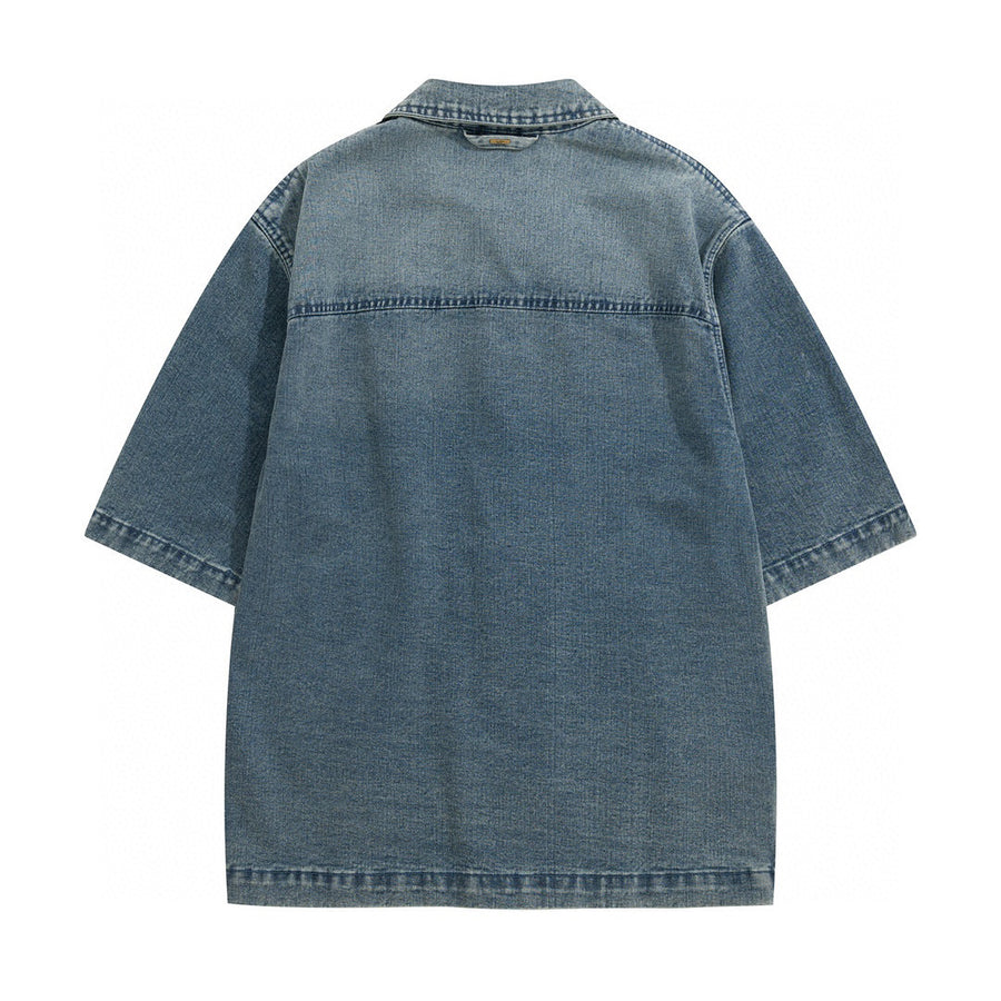 Lv Washed Denim Shirt
