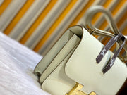 Hermes Constance 18 White Epsom