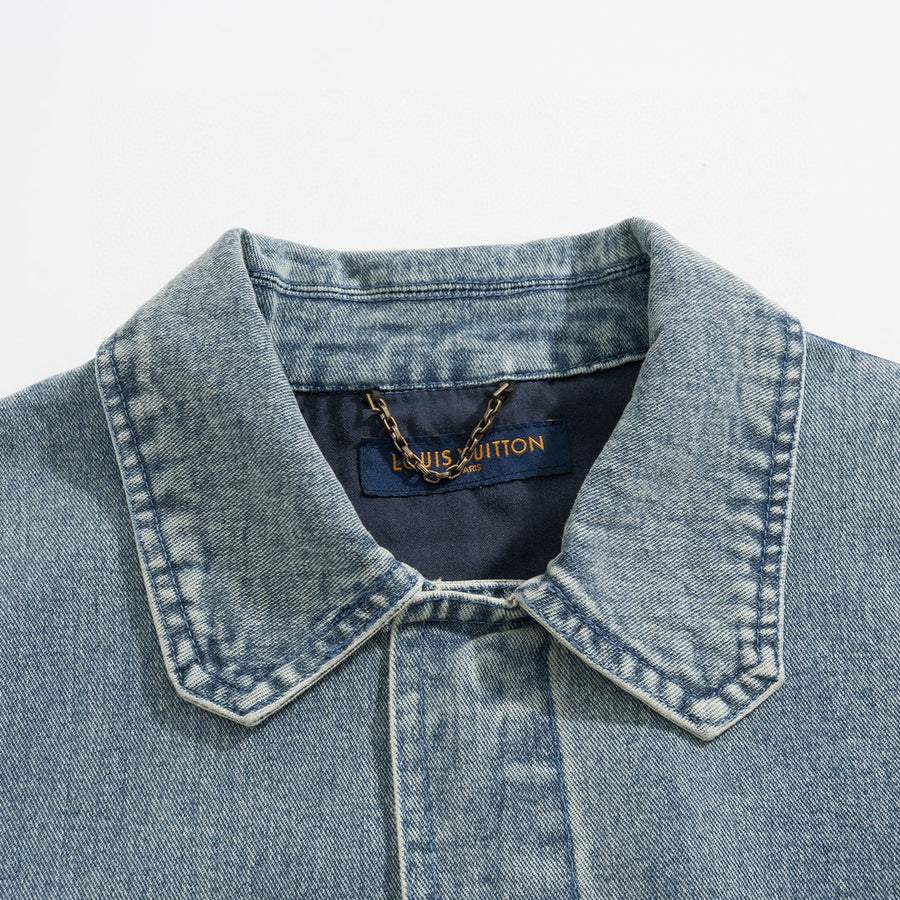 Lv Washed Denim Shirt
