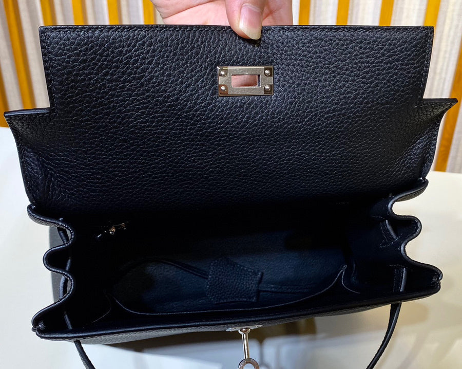 Hermes Kelly 25 Noir Black Togo