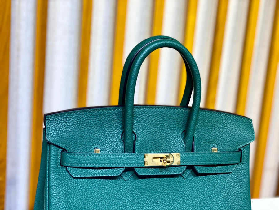 Hermes Birkin 25 Malachite•Z6 Togo