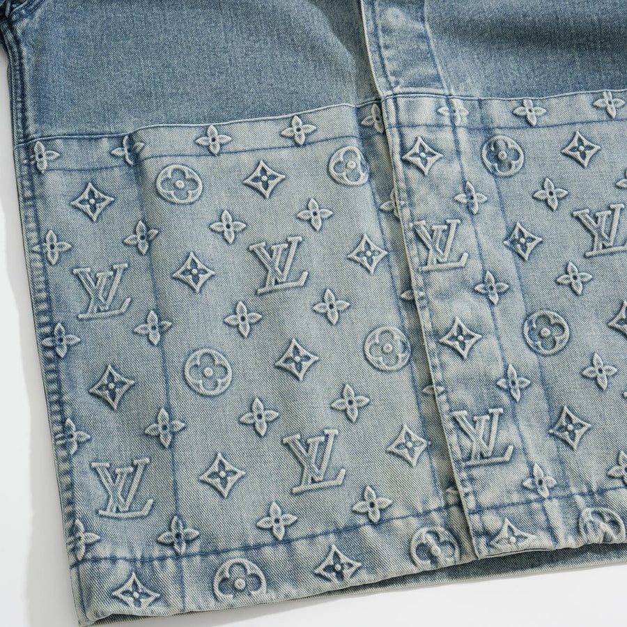 Lv Washed Denim Shirt
