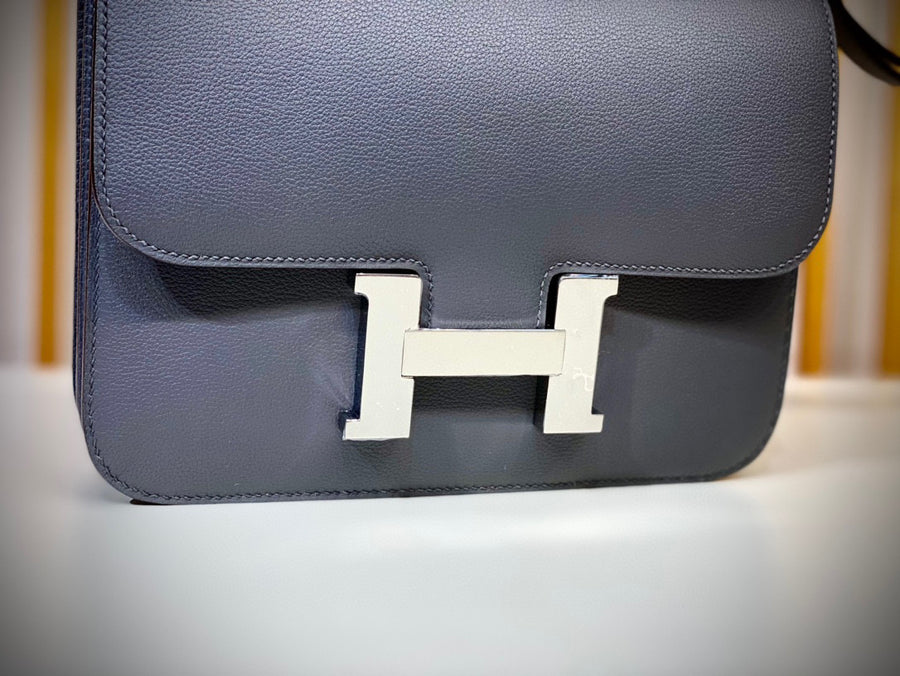 Hermes Constance 23 Etain Evercolor