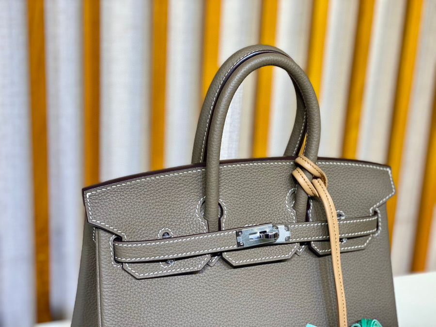 Hermes Birkin 25 Etoupe•8C Togo
