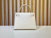 Hermes Kelly 25 White Epsom