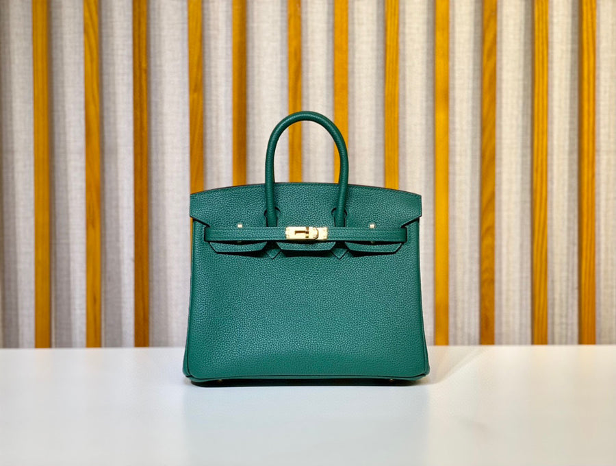 Hermes Birkin 25 Malachite•Z6 Togo