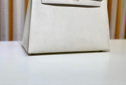 Hermes Kelly 25 White Epsom