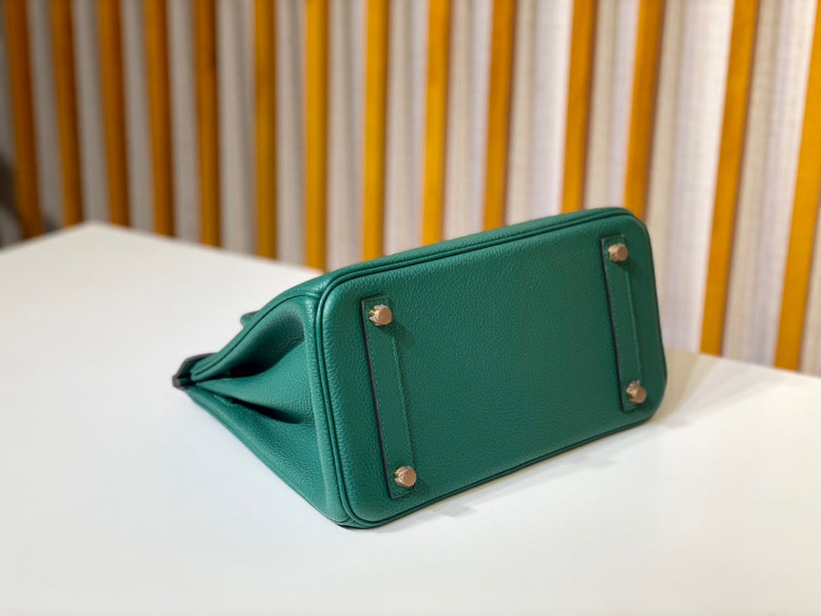 Hermes Birkin 25 Malachite•Z6 Togo