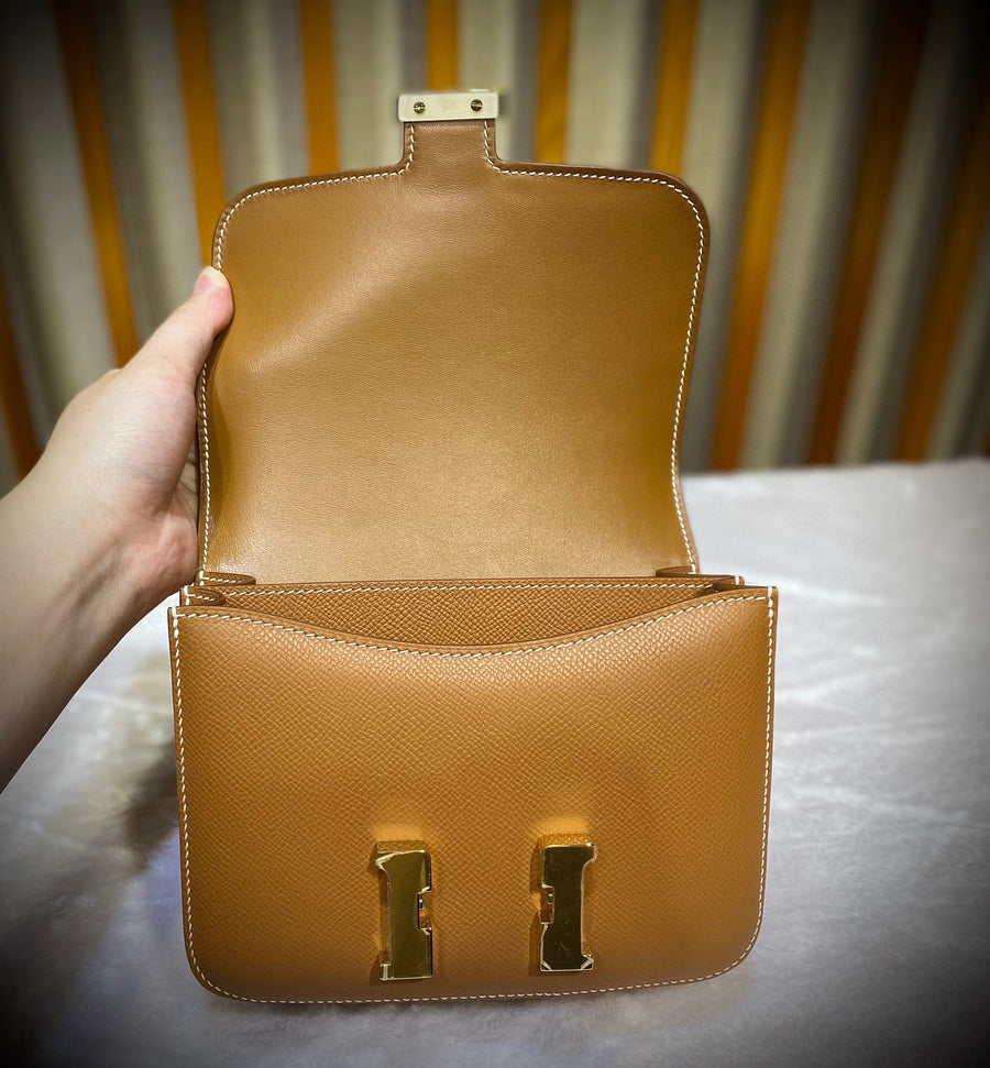 Hermes Constance 18 Gold Epsom