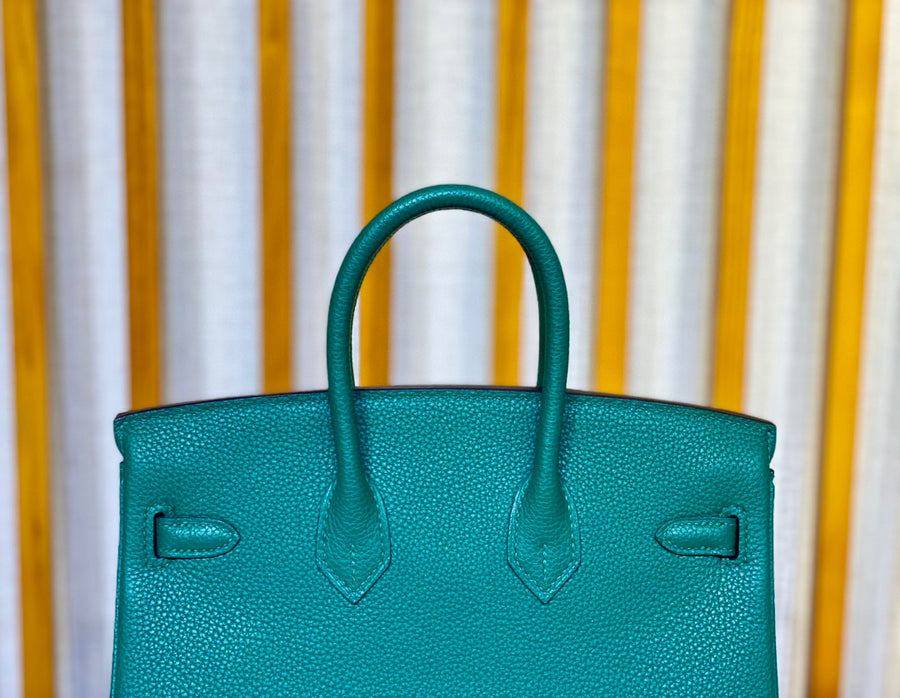 Hermes Birkin 25 Malachite•Z6 Togo