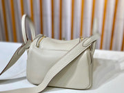 Hermes Mini Lindy Craie Taurillon Clemence