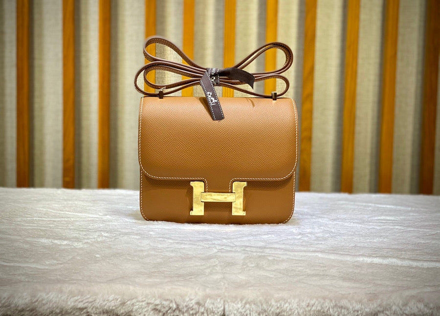Hermes Constance 18 Gold Epsom
