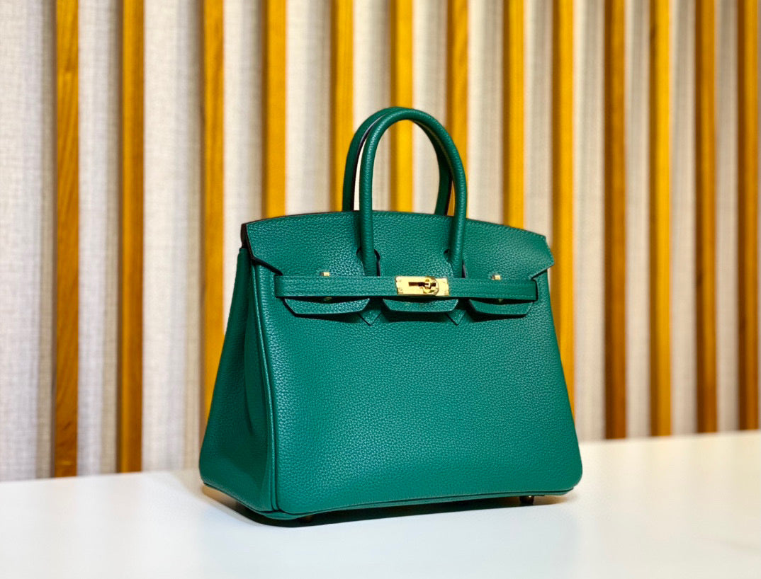 Hermes Birkin 25 Malachite•Z6 Togo