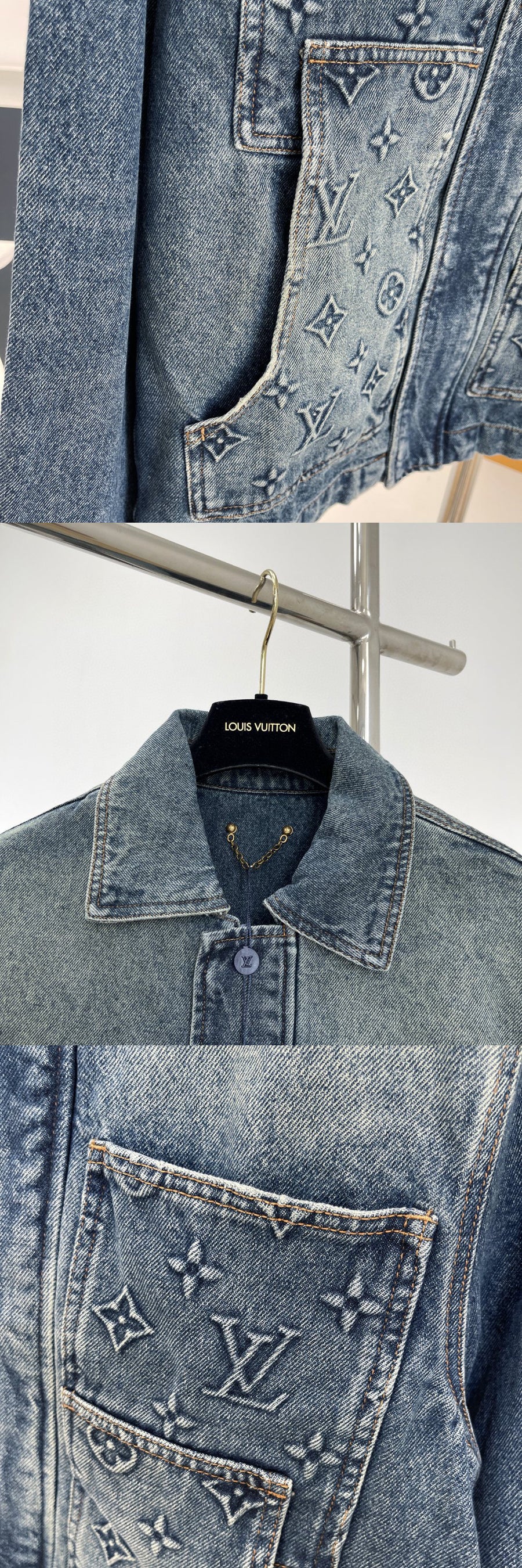 LV Monogram 2Piece Jean Jacket