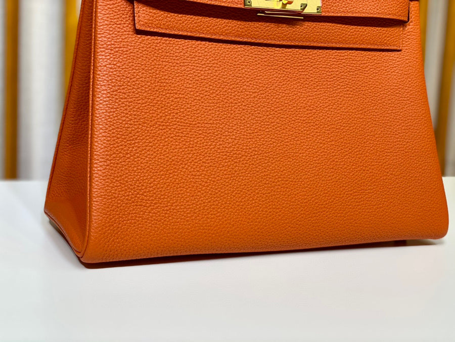 Hermes Kelly 28 Orange Togo