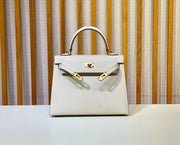 Hermes Kelly 25 白色 Epsom