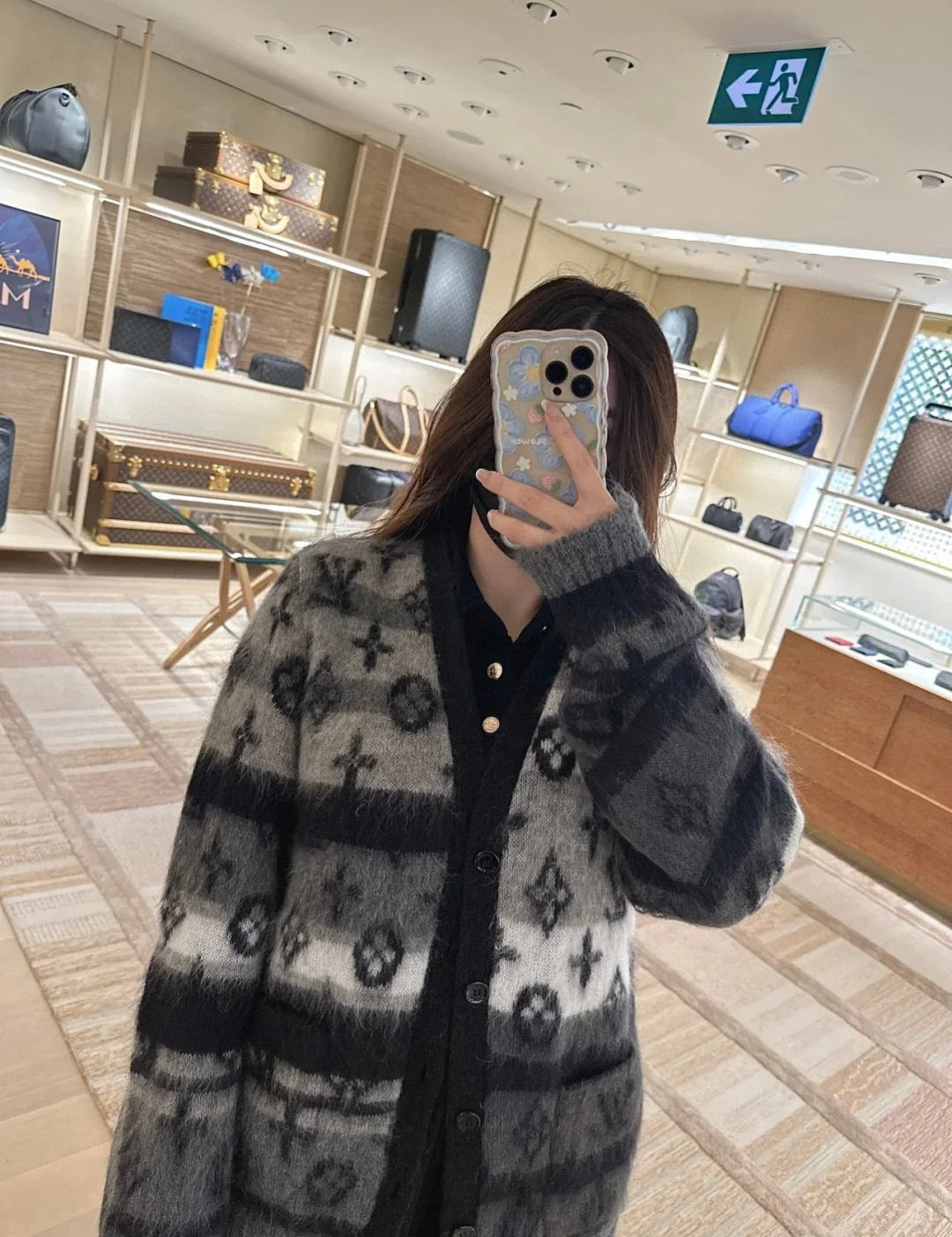 LV Mohair Cardigan