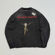 SAINT Mxxxxxx × Kosuke Kawamura KK_LS TEE/COMPLETE CONTRL/BLK