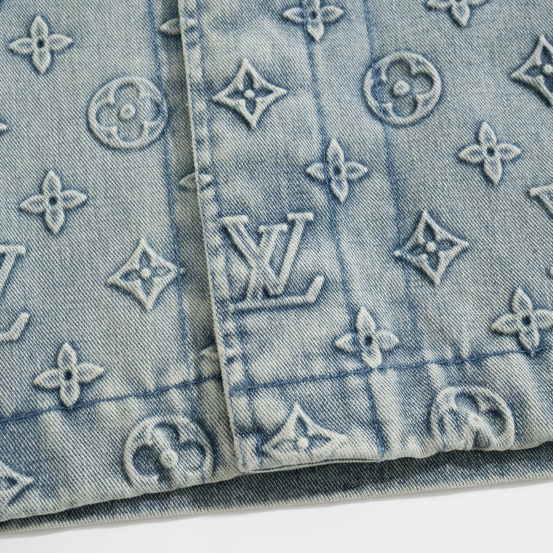 Blue LV Fabric such as denim  Louis Vuitton denim fabric blue