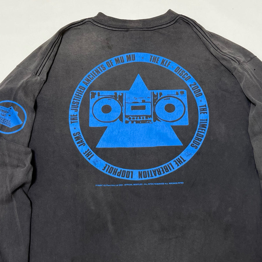 SAINT Mxxxxxx × The KLF BLUE KLF_LongSleeve TEE KLF/BLK