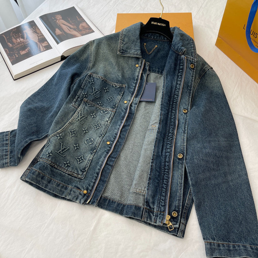 LV Monogram 2Piece Jean Jacket