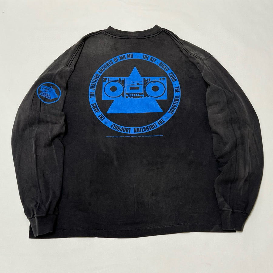 SAINT Mxxxxxx × The KLF BLUE KLF_LongSleeve TEE KLF/BLK