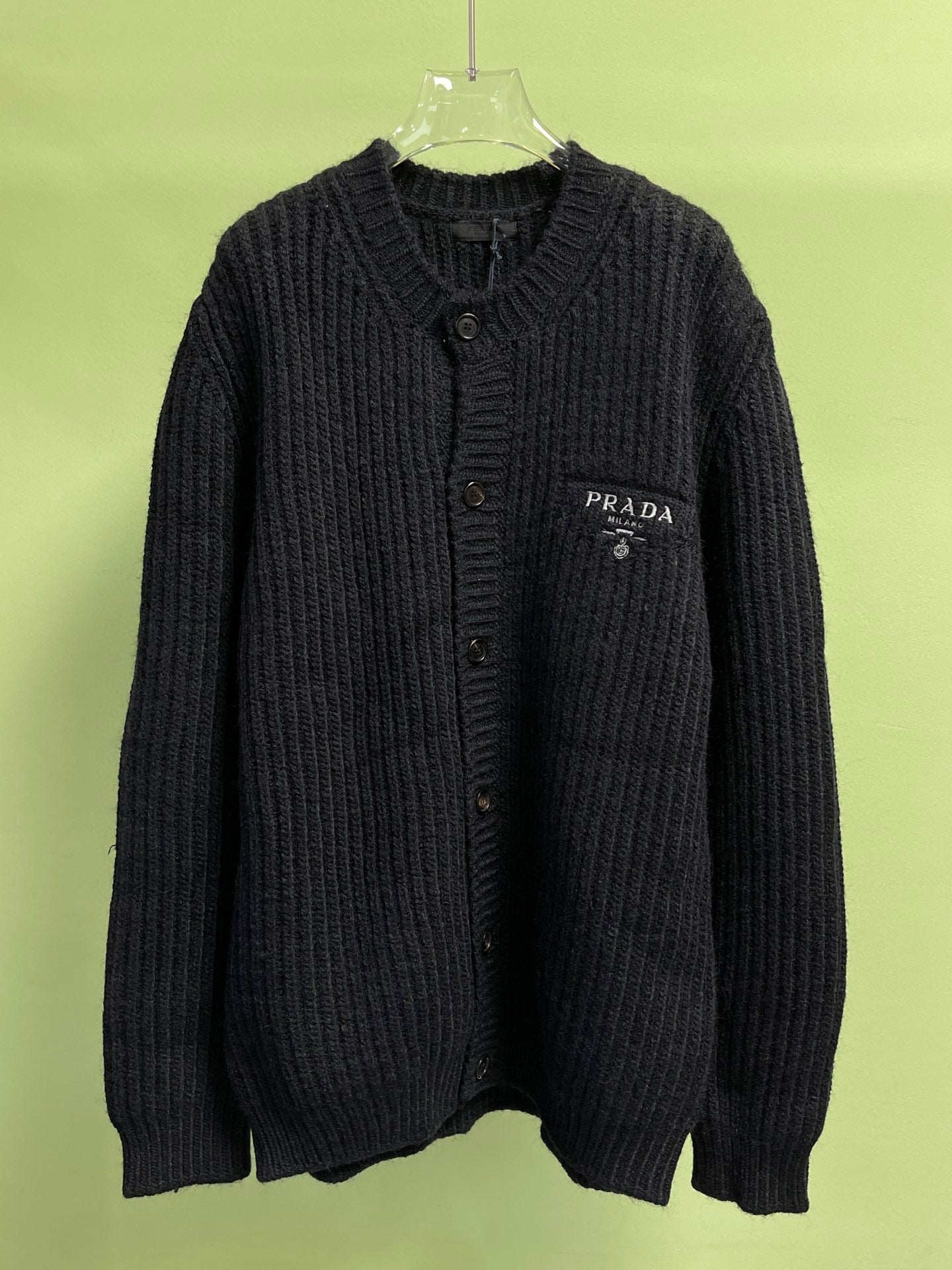 PRADA Wool Cardigan Coat