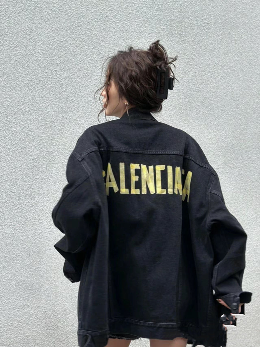 BALENCIAGA Tape Denim Jacket