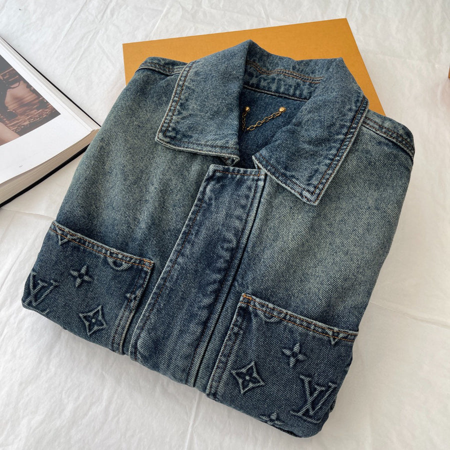 LV Monogram 2Piece Jean Jacket