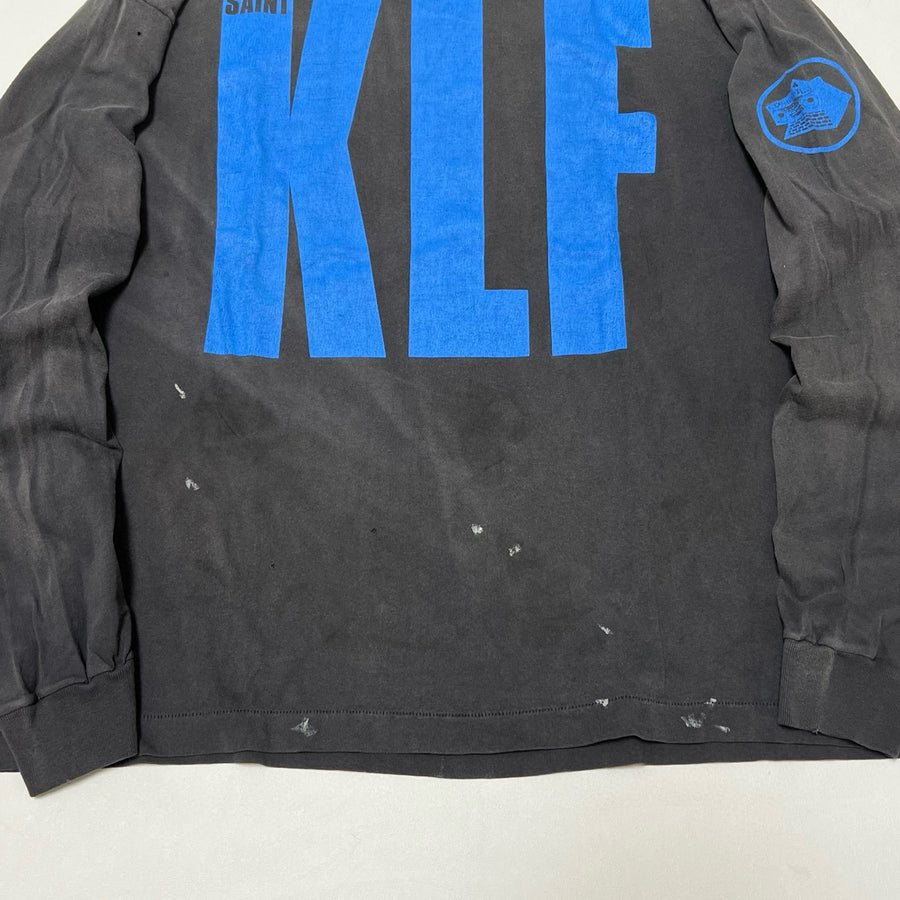 SAINT Mxxxxxx × The KLF BLUE KLF_LongSleeve TEE KLF/BLK