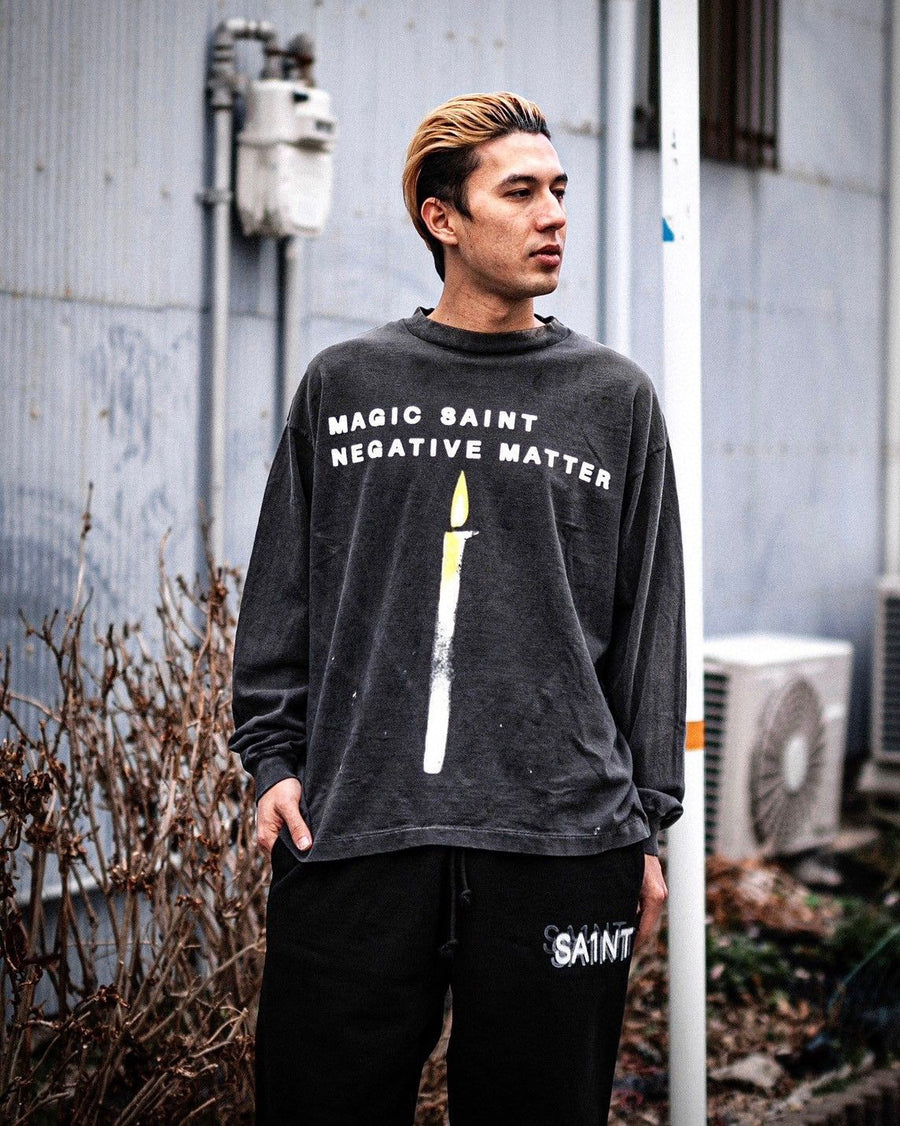 SAINT Mxxxxxx CANDLE LongSleeve TEE/BLK