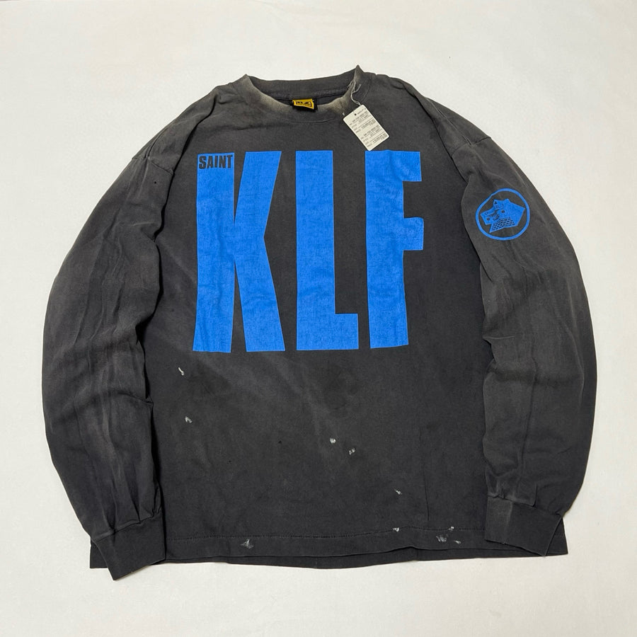 SAINT Mxxxxxx × The KLF BLUE KLF_LongSleeve TEE KLF/BLK