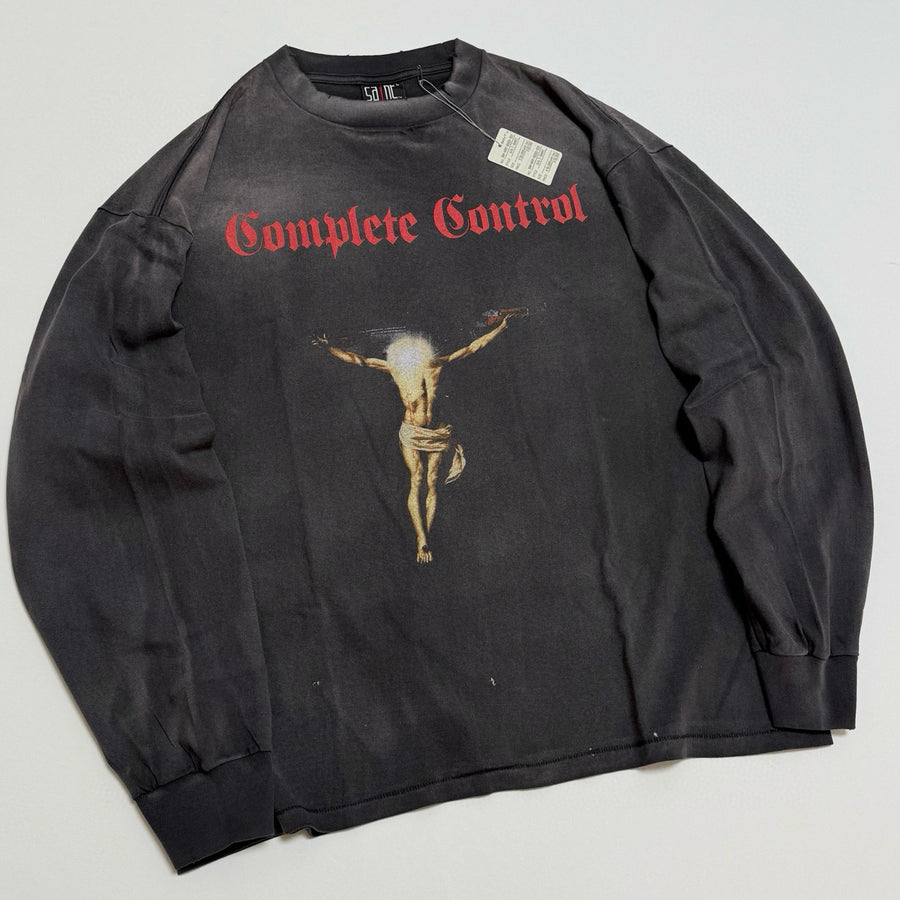 SAINT Mxxxxxx × Kosuke Kawamura KK_LS TEE/COMPLETE CONTRL/BLK