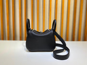 Hermes Mini Lindy Black Taurillon Clemence