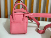 Hermes Mini Lindy Rose 五彩纸屑 Taurillon Clemence