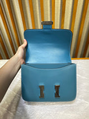 Hermes Constance 18 Blue Epsom