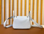 Hermes Mini Lindy Blue Pale Taurillon Clemence