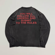 SAINT Mxxxxxx × Kosuke Kawamura KK_LS TEE/COMPLETE CONTRL/BLK