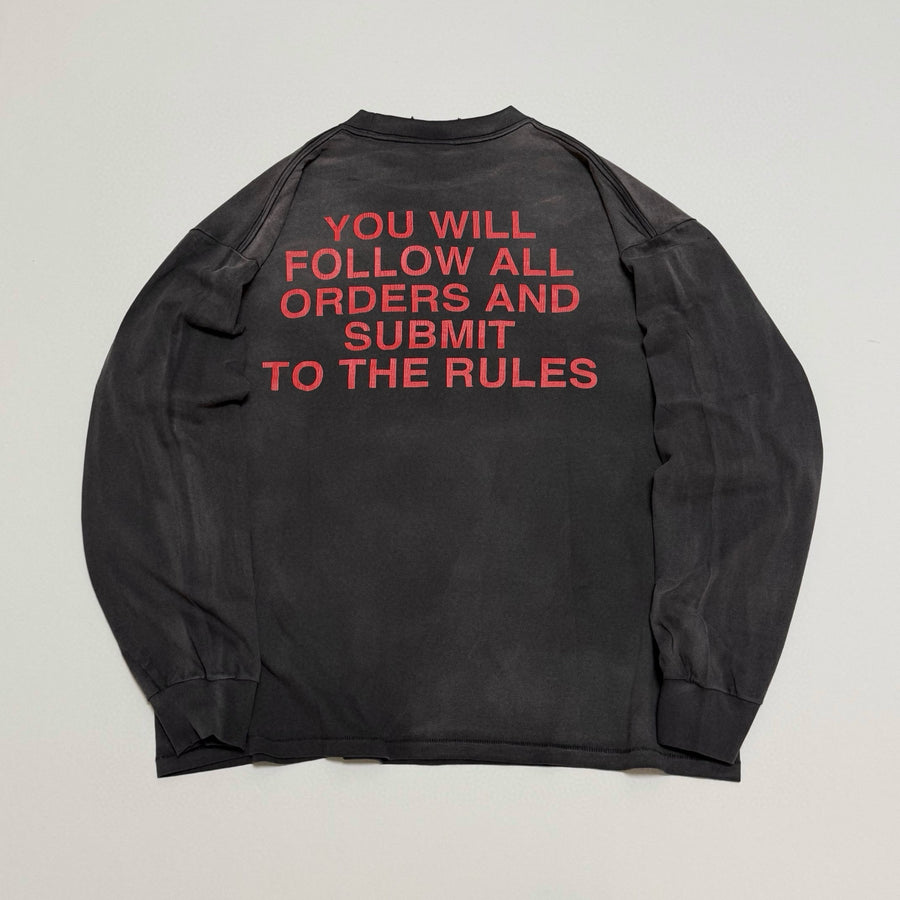 SAINT Mxxxxxx × Kosuke Kawamura KK_LS TEE/COMPLETE CONTRL/BLK