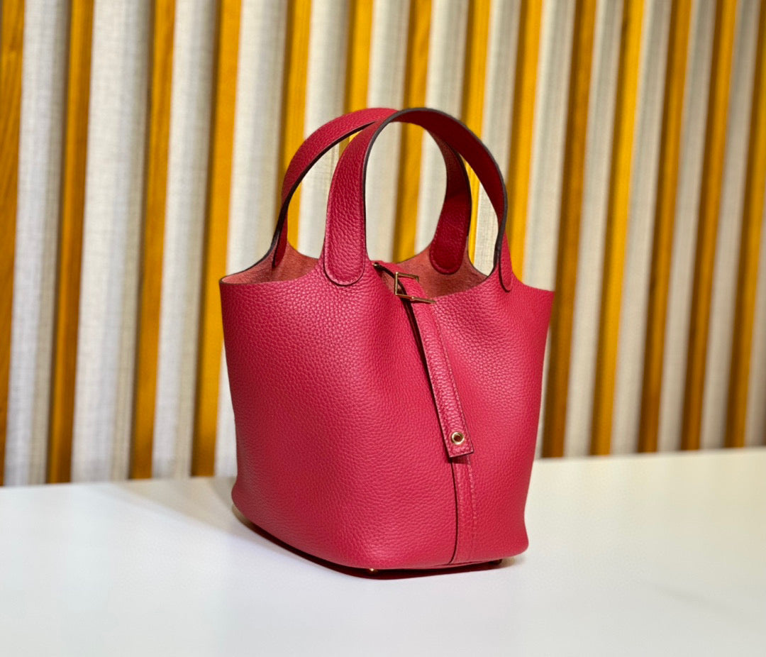 Hermes Picotin 18 Rose Extreme Clemence