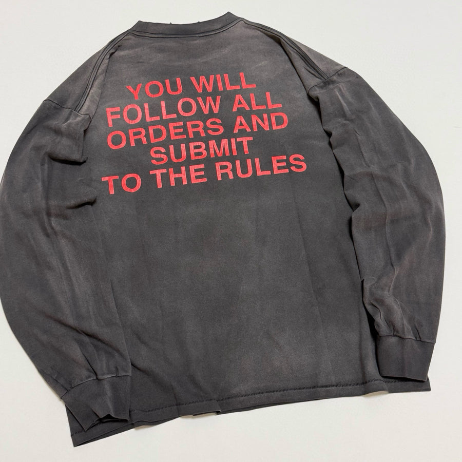 SAINT Mxxxxxx × Kosuke Kawamura KK_LS TEE/COMPLETE CONTRL/BLK