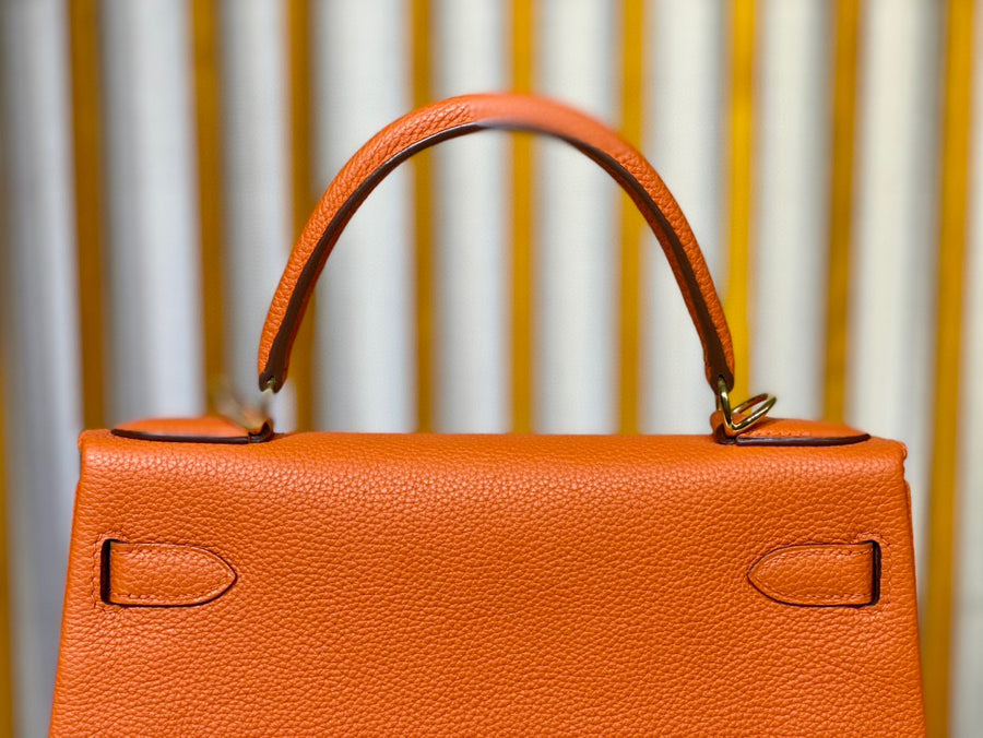 Hermes Kelly 28 Orange Togo