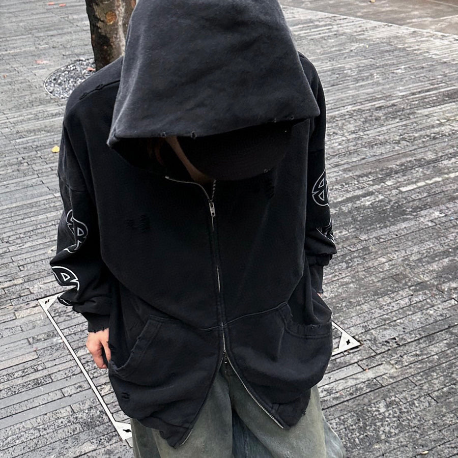 BALENCIAGA Zip-Up Hoodie