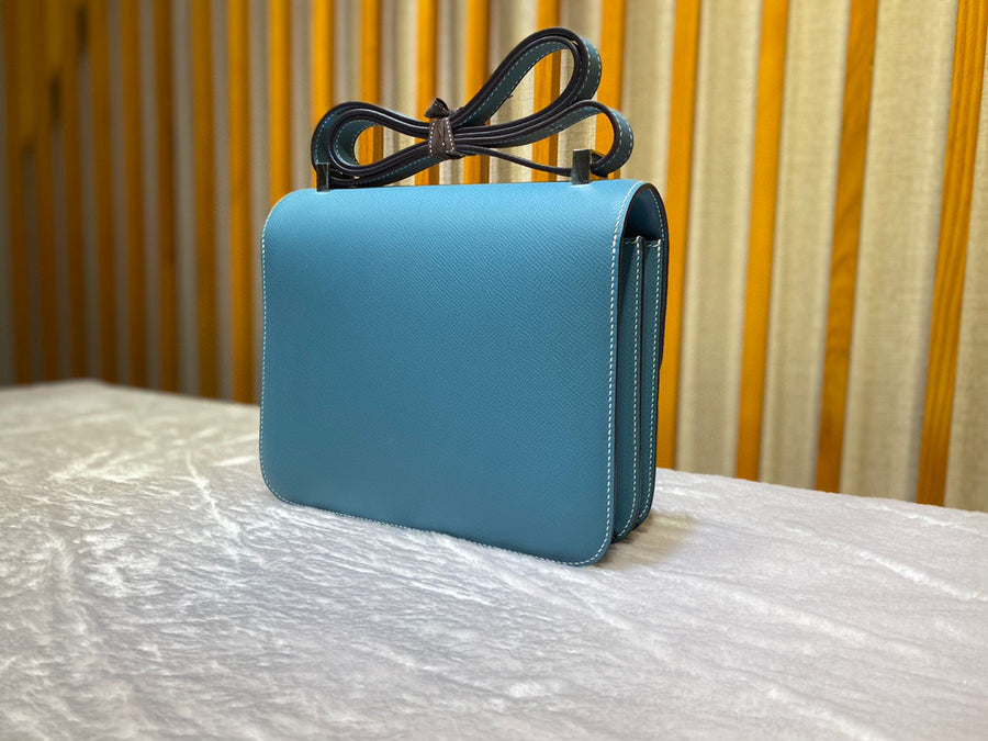 Hermes Constance 18 Blue Epsom