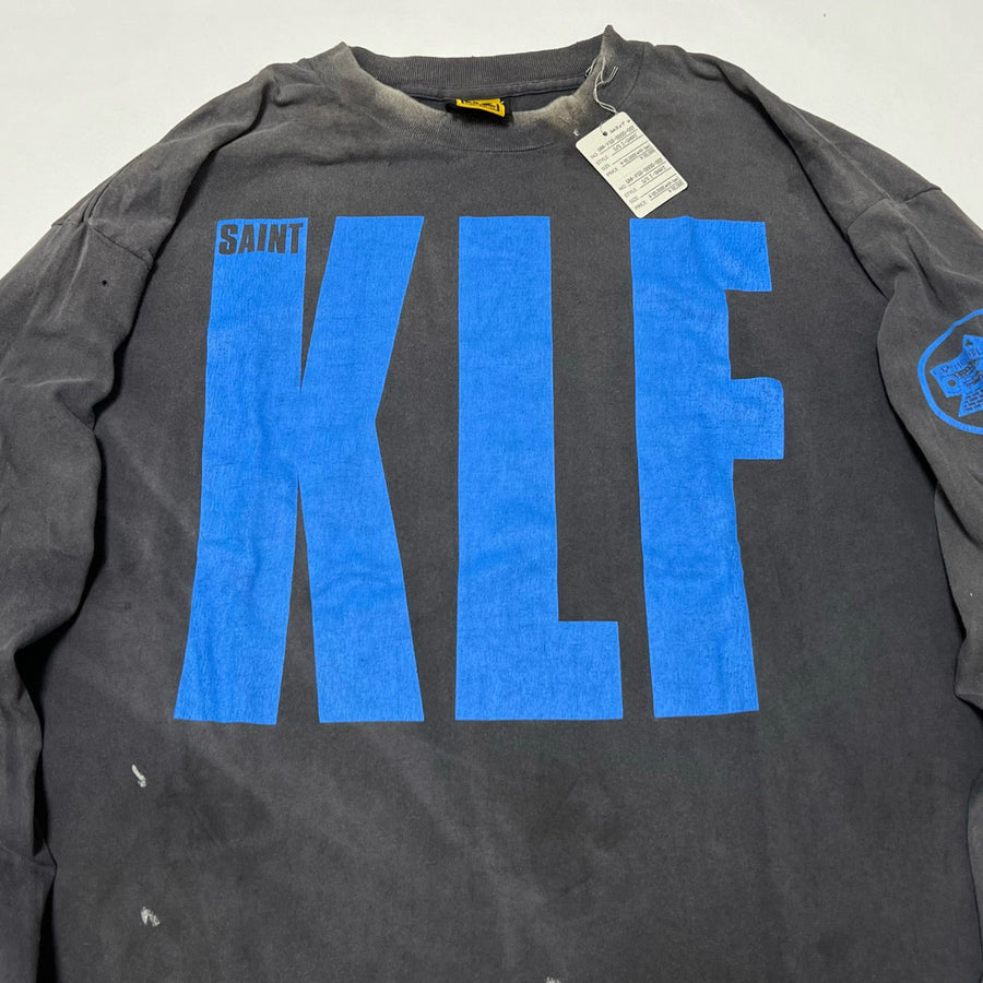 SAINT Mxxxxxx × The KLF BLUE KLF_LongSleeve TEE KLF/BLK