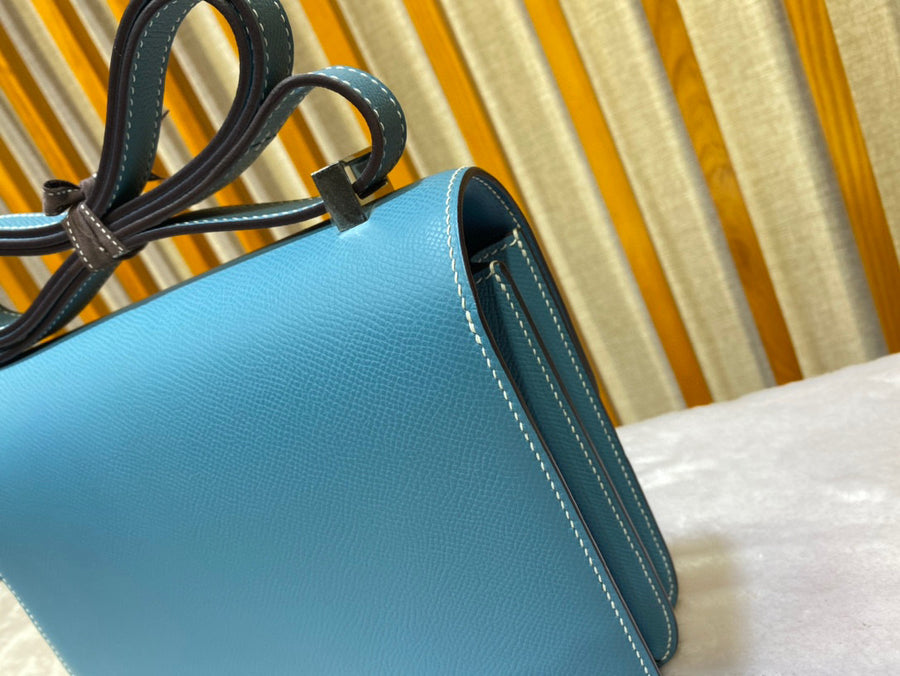 Hermes Constance 18 Blue Epsom